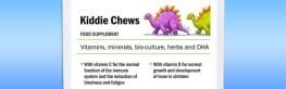 KIDDIE CHEWS - Children's multi vitamin and mineral combination