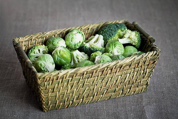 Brussels sprouts and broccoli