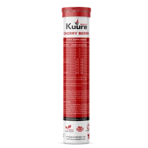 Kuure Plant Derived Minerals , Effervescent / Cherry - 1 Tube 15 tabs - KuureHealth.com