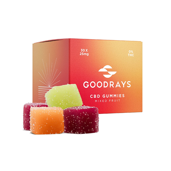 Goodrays 750mg CBD Mixed Gummies – 30 Pieces
