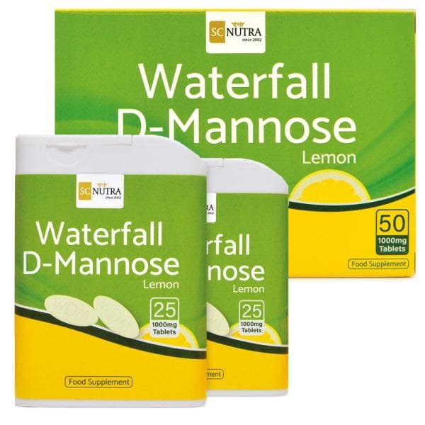 Waterfall D-Mannose Lemon Chewable Tablets