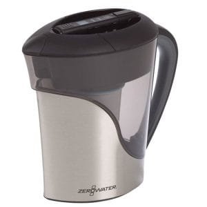 ZeroWater's 11 Cup Stainless Steel Finish Water Jug