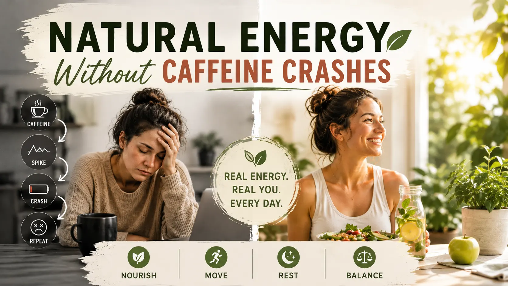 Natural Energy Without Caffeine Crashes: Why Your Third Coffee Isn’t the Answer